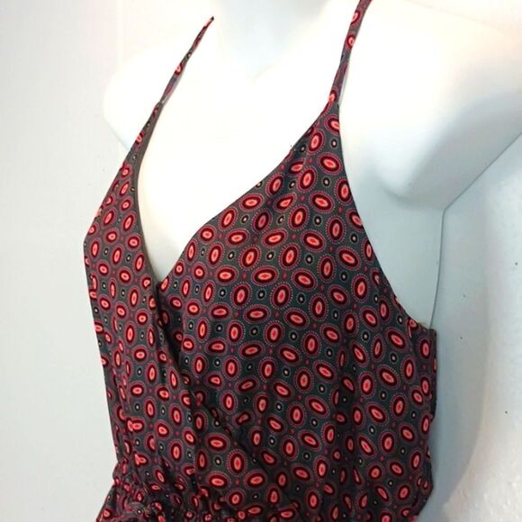 Gianni Bini Boho paisley print V neck sleeveless tie waist jumpsuit size ( M ) - Picture 4 of 11